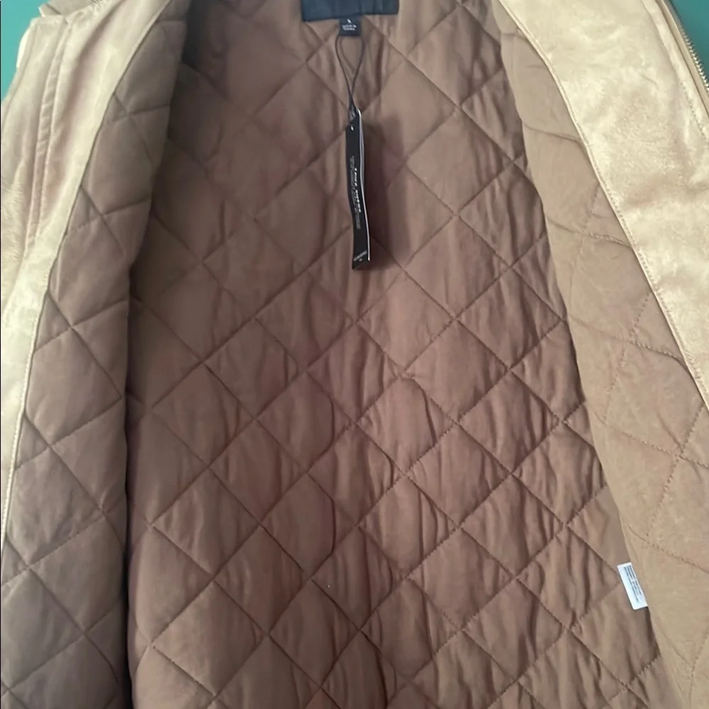 Banana Republic Men's S Brown Faux Suede Vest NWT Fall Layering Soft